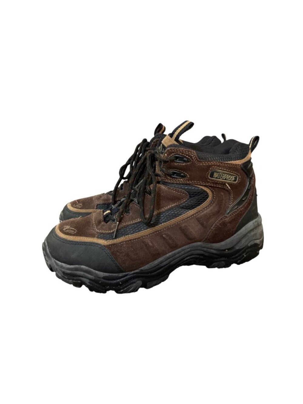 Earth Shoes Border Mens 12 Brown Black Leather Waterproof Hiking Boots 574976 Us - Picture 11 of 14